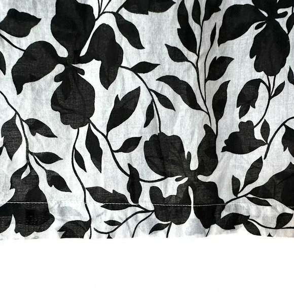 LAUREN RALPH LAUREN | WOMEN’S TUNIC TOP | BLACK WHITE FLORAL | SIZE: LARGE - Picture 5 of 11